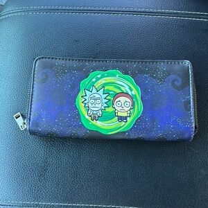 Rick and Morty Green Portal Zip Around Wallet